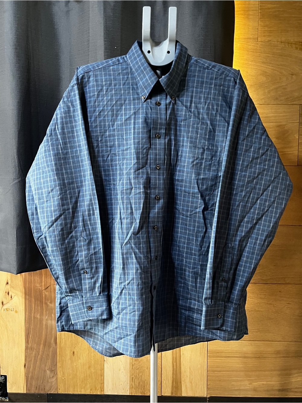 Stafford Blue Plaid Button-Down Shirt